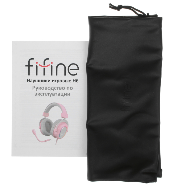 Купить Проводные наушники Fifine H6 розовый-9.jpg